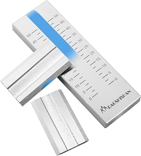 BAOSHISHAN 0-50μm Single Groove Grindometer Fineness Gauge | ISO Standard Compliant, Stainless Steel, Includes 2 Scrapers And Storage Case, For Paint, Ink, And Chocolate Fineness Testing