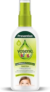Vosene Defence Spray - Apple & Lemon Natural Head Lice Defence Spray 150ml | Conditioning and Detangling Natural Head Lice Repellent With Tea Tree Leaf, Citronella and Eucalyptus Oil