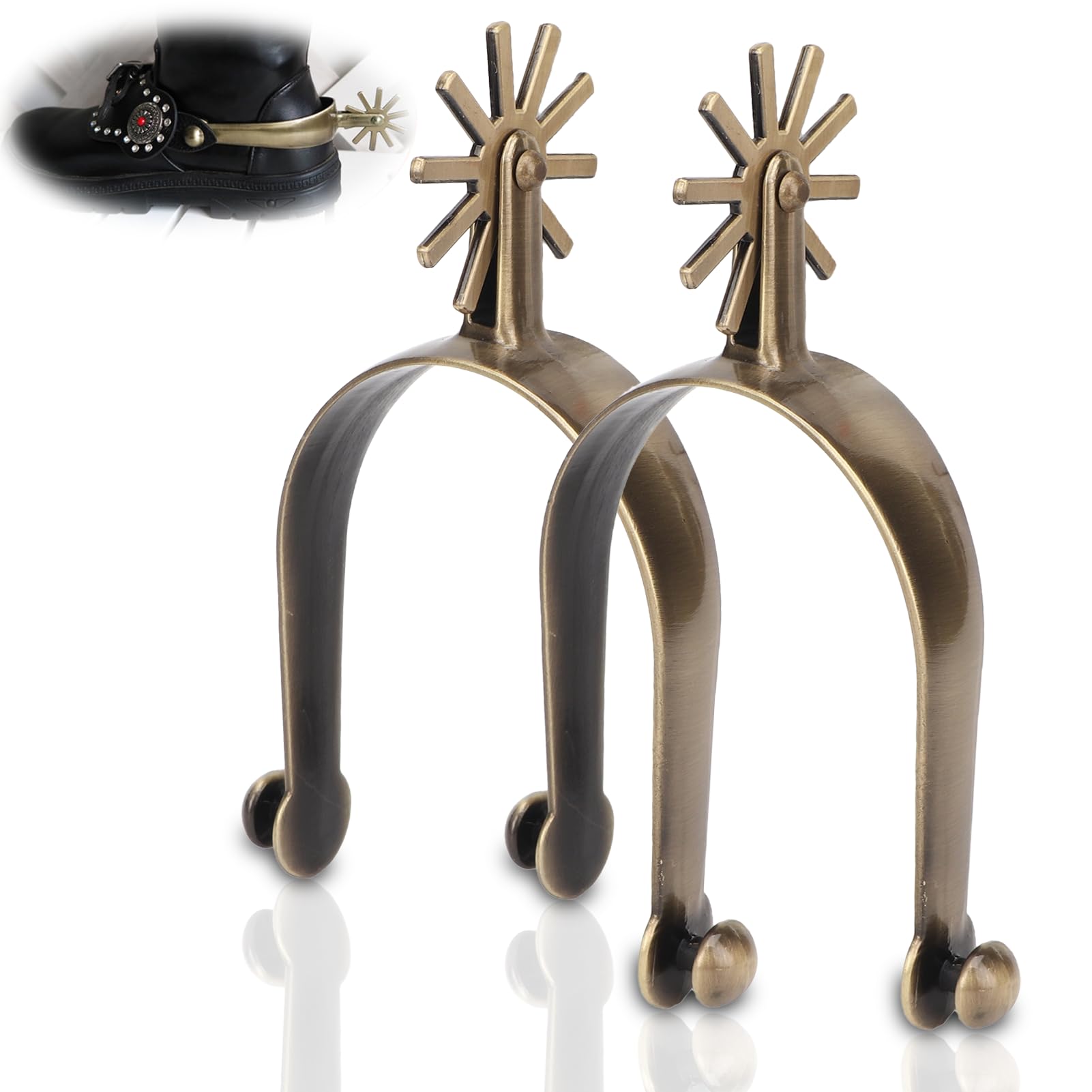 Cowboy Spurs sporen Cowboy Toxic Horse Spurs Vintage Cowboy sporen with Gear for