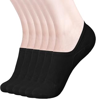 DIBAOLONG Womens No Show Socks Non Slip Flat Boat Line Low Cut Socks (6-12 Packs)
