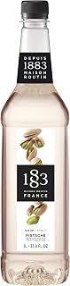 Maison Routin 1883 Pistachio Syrup Glass Bottle, 1000-Milliliter