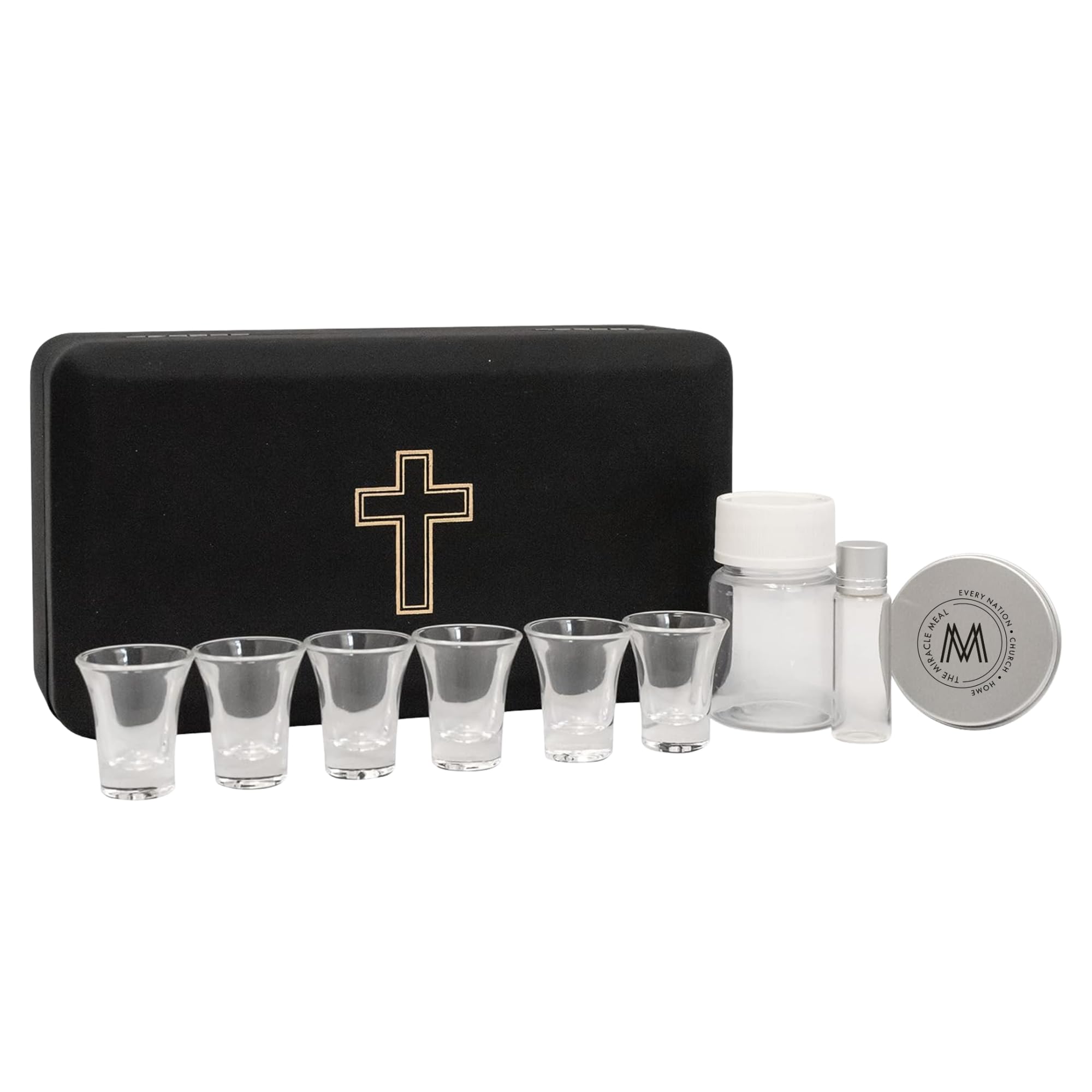 Miracle Meal Hard Case Communion Set – Compact Kit for Spiritual Care Anywhere (