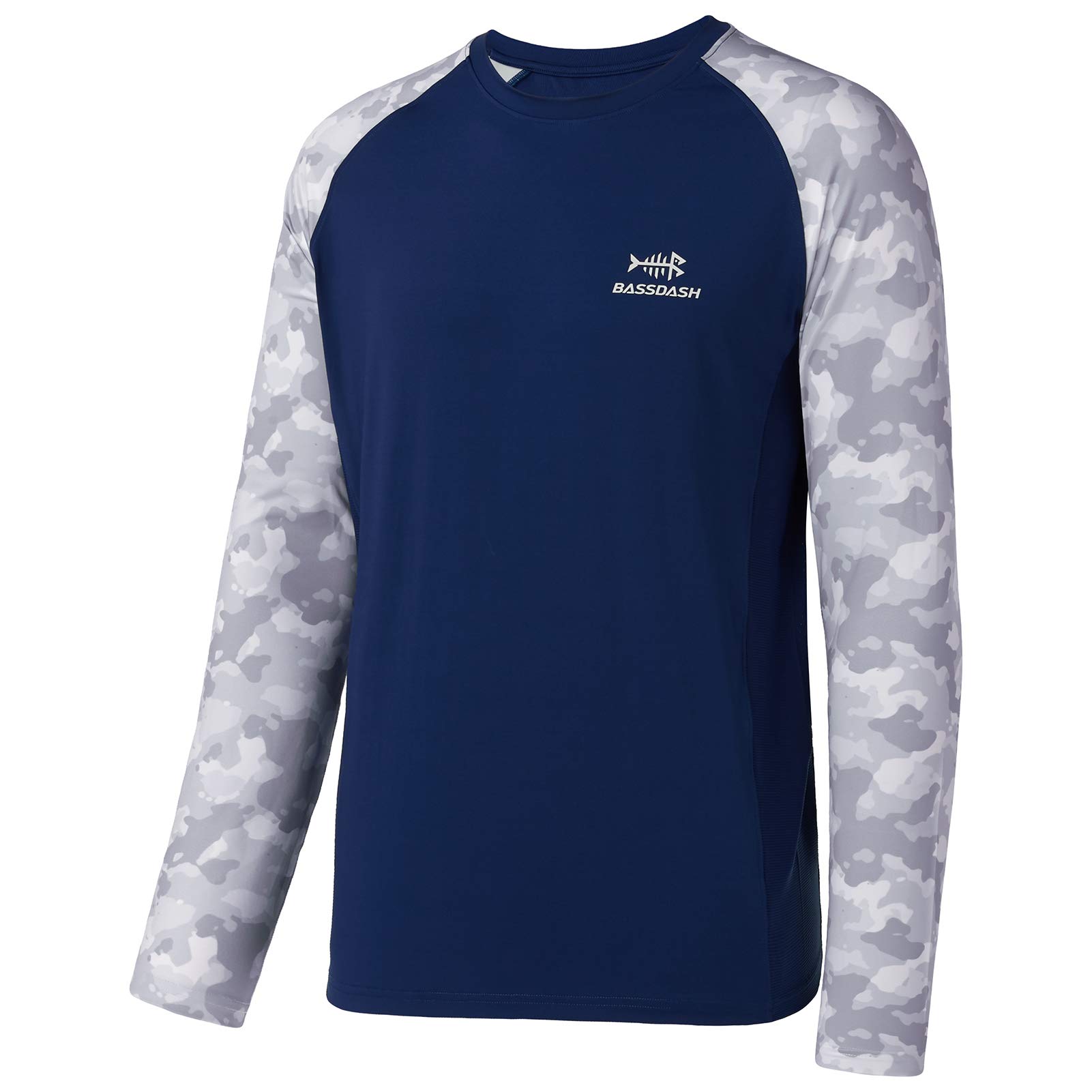 Bassdash Men's Long Sleeve T-Shirt Performance Camouflage T-Shirt with 50 UPF Su
