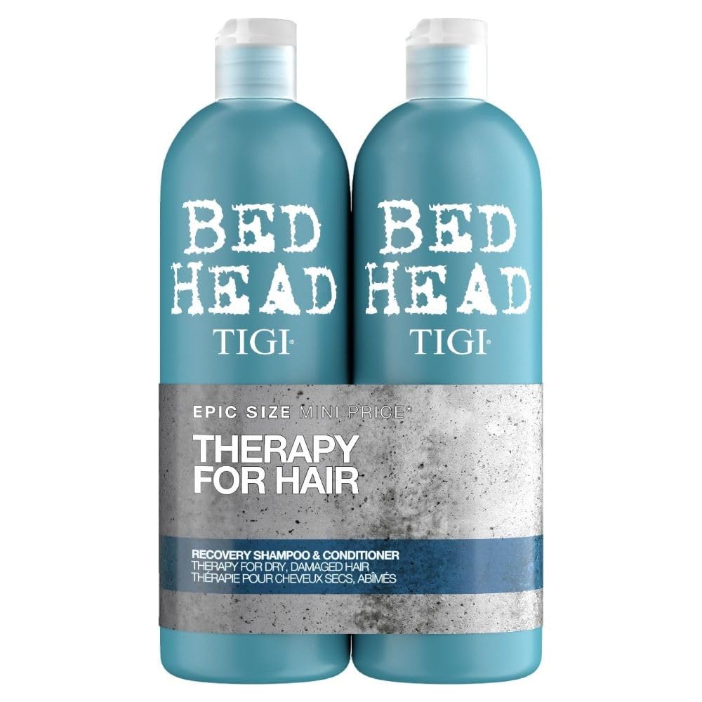 Bed Head by TIGI Recovery Shampoo & Conditioner Set, 2x 750ml | Deep Moisture fo