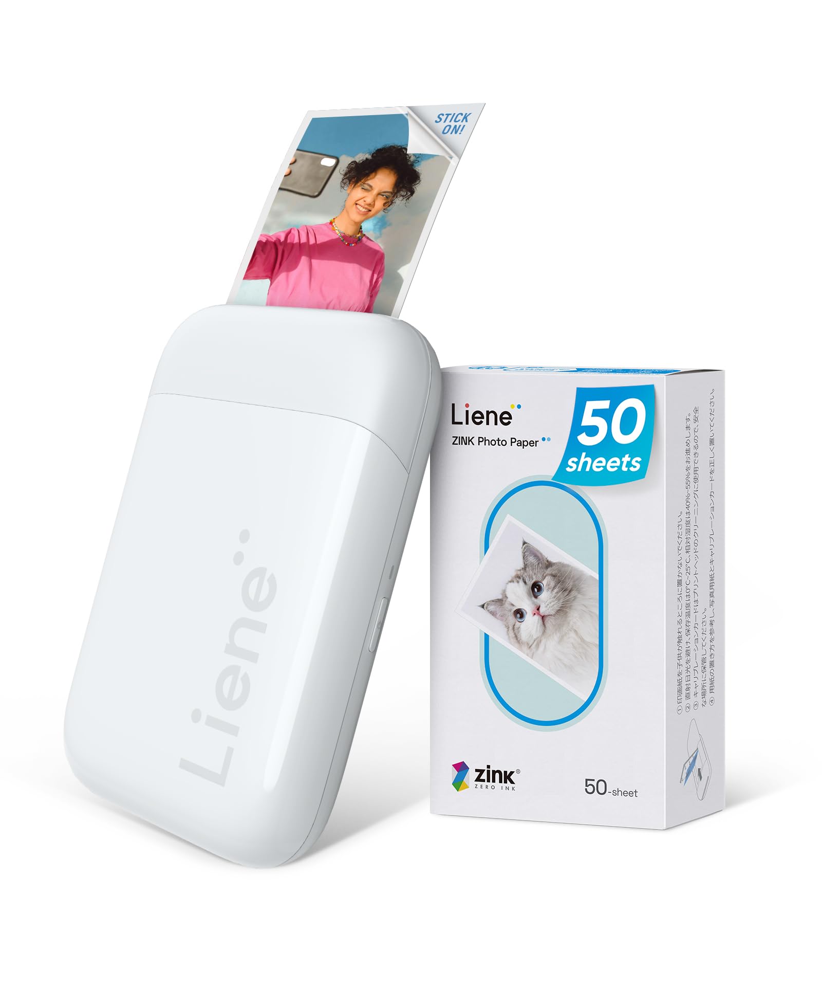 Liene Pearl K100 2x3” Photo Printer, Mini Instant Portable Color Picture Printer
