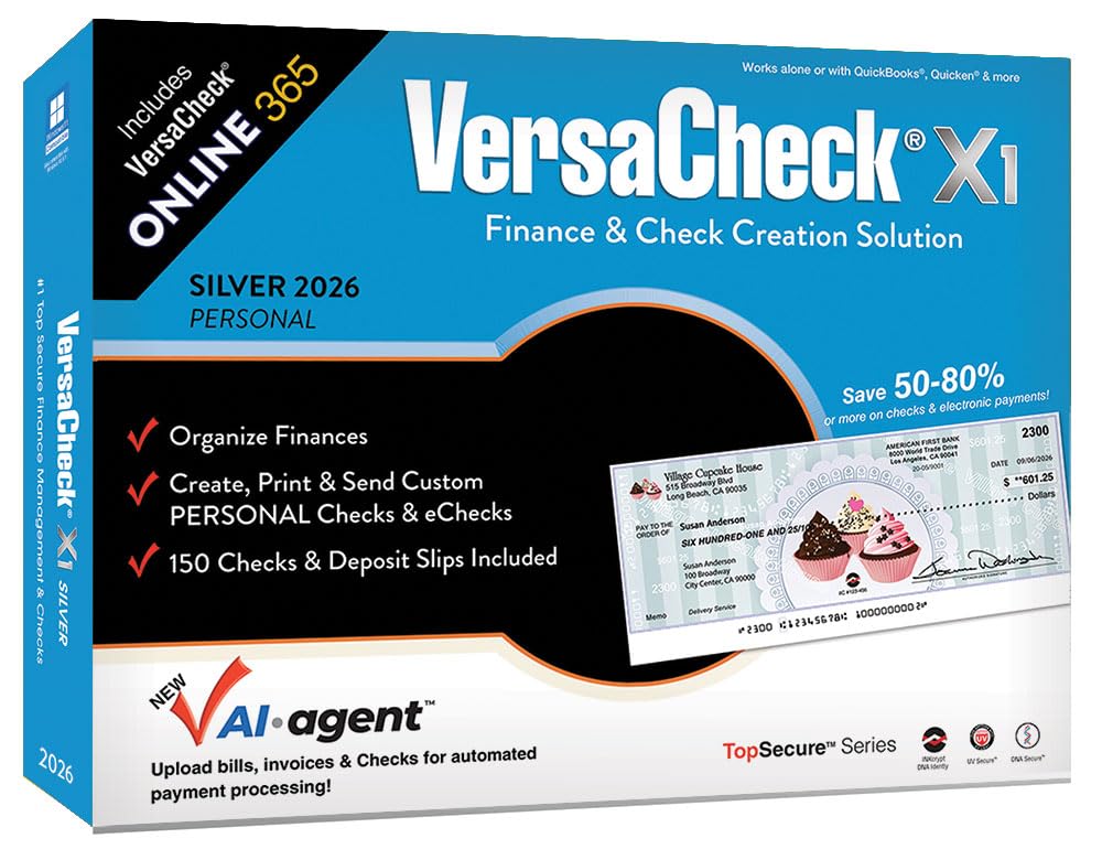VersaCheck X1 Silver 2026 + VersaCheck ONLINE Silver 1yr Sub Bundle