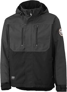 Helly Hansen Workwear Berg Men's Winter Mountain Jacket, Grey, Black, M