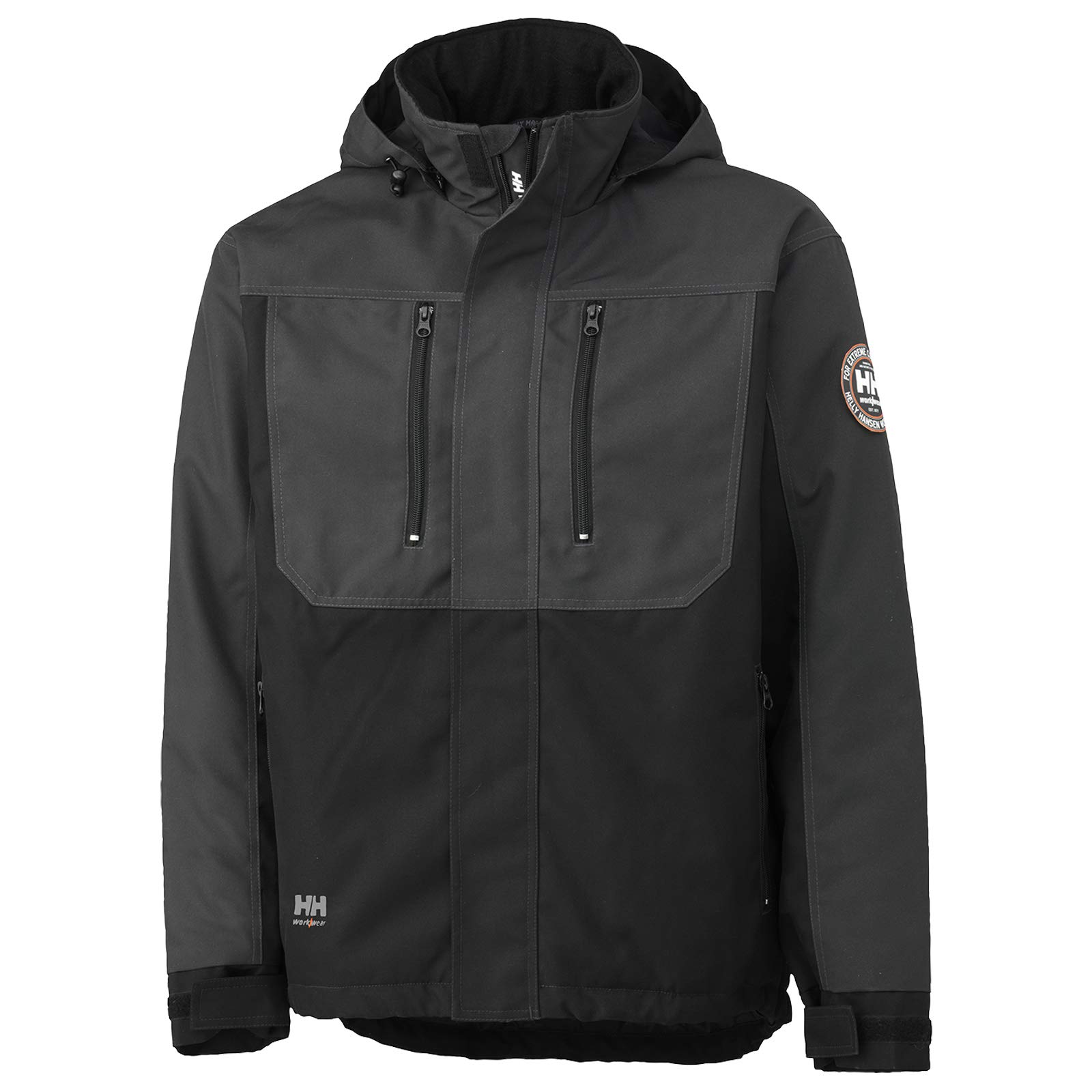 Helly Hansen Workwear Berg Men's Winter Mountain Jacket, Grey, Black, M