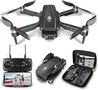 Drones for Adults with Camera 4K, Mini 1080P Drone with Camera, Altitude Hold, One Key Take Off/Landing, Headless Mode, 3D Flip, 3 Speed Mode, Foldable Remote Control Drone with 2 Batteries for Beginners