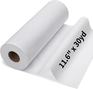 11.6"x30yd Medium Weight Fusible Interfacing for Sewing Iron on Interfacing | White Iron On Fusible Interfacing Fabric for Sewing Interface Fabric for Sewing Diy Craft Quilting