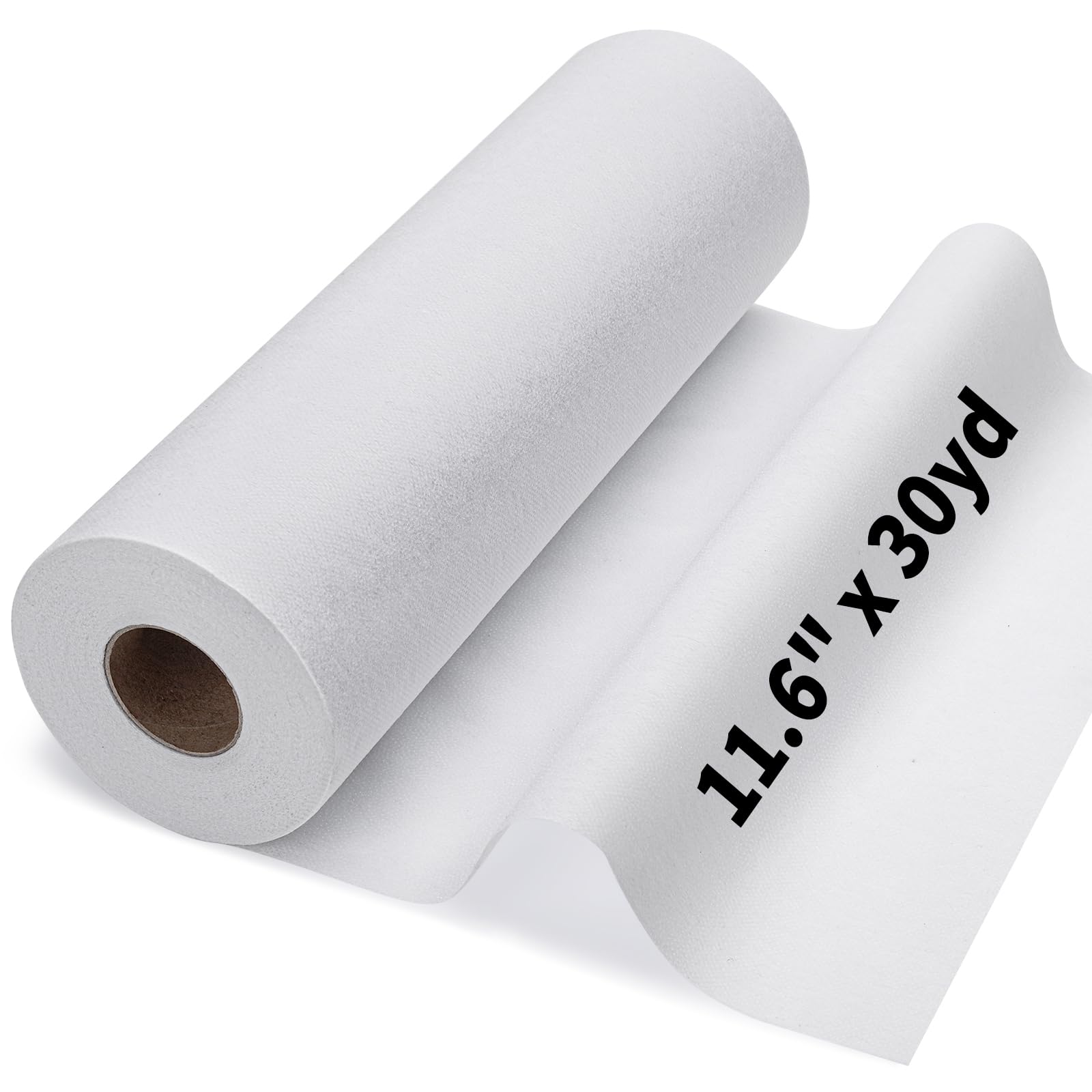 11.6"x30yd Medium Weight Fusible Interfacing for Sewing Iron on Interfacing | Wh