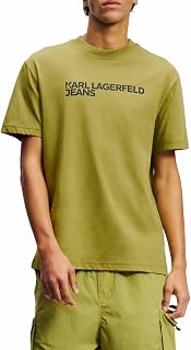 Karl Lagerfeld Jeans, Men's Essential Logo Regular Short Sleeve Regular Fit T-Shirt