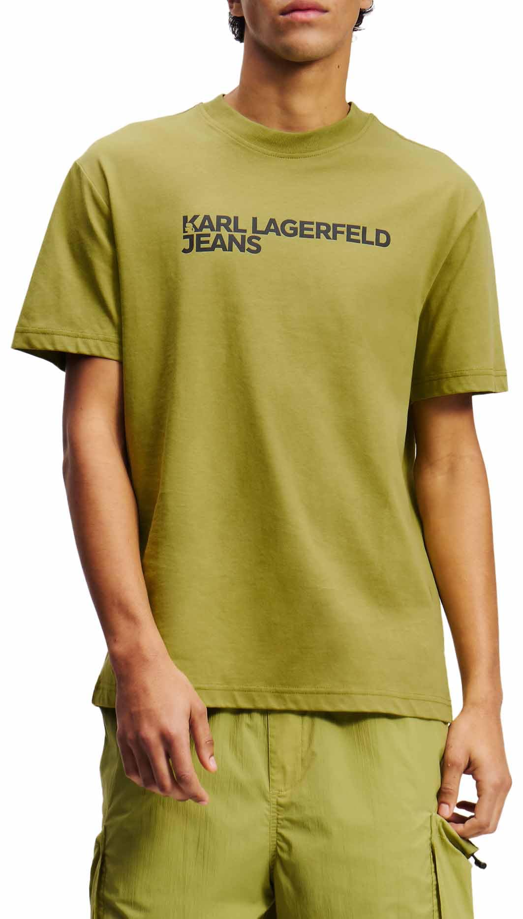 Karl Lagerfeld Jeans, Men's Essential Logo Regular Short Sleeve Regular Fit T-Sh