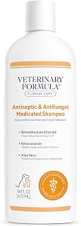 Veterinary Formula Antiseptic & Antifungal Shampoo - Medicated - 16 oz | For Dogs And Cats, 12 Weeks And Older, Citrus Scent, Paraben-Free, Dye-Free, Sulfate-Free, Vitamin E, pH-Balanced