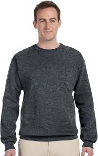 Jerzees Men's 8oz Ribbed Collar Jacket - Grey - XL, Charcoal, XL