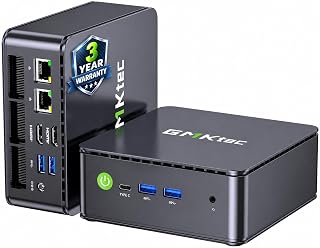 GMKtec G11 Mini PC AMD Ryzen Embedded R2514 (Beats 4300U/N150) | 16GB Dual DDR4 256GB NVMe SSD/ Dual RJ45 2.5G WiFi6E BT5.2/ USB3.2 HDMI AMD Radeon Graphic Desktop Mini Computers