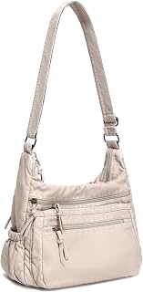 Multi-Pocket Hobo Shoulder Bag Soft Faux Leather Crossbody bags for Women