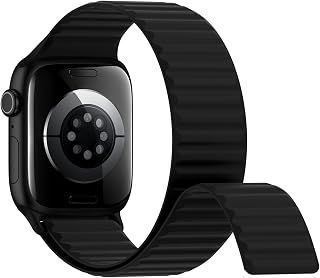 Magnetic Silicone Sport Bands Compatible with Apple Watch Band Women Men