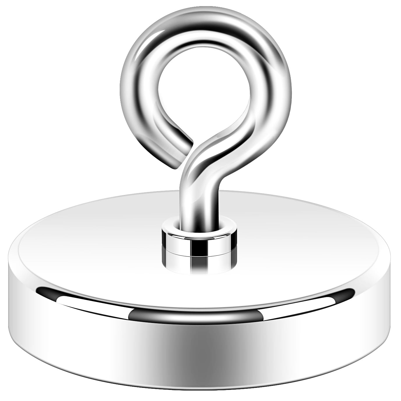 Neosmuk Fishing Magnet, 300 lb+ Pull Strong CNC Machined Metal Base with High Po