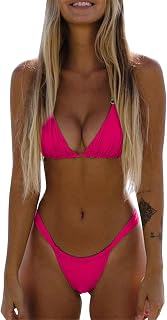 Generico Thong Swimsuit Women Sea Sexy Swimwear with Two Swimsuits Thong Bikini Two Piece Bikini Cut Brazilian Push-up Swimsuit
