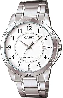 Casio MTP-V004D-7B Men's Analog Quartz Watch with Stainless Steel Strap (Japanese), Classic