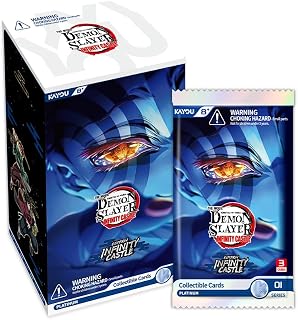 Kayou Demon Slayer: Kimetsu no Yaiba Collectible Cards, Infinity Castle Edition, Series 1, 12 Packs, 3 Cards Per Pack