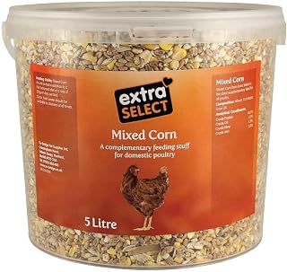 Extra Select Mixed Corn Poultry Feed Tub, 5 Litre (packaging may vary)