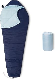 Amazon Basics Sleeping Bags for Adults, Camping Essentials, 3 Season Warm & Cool Weather