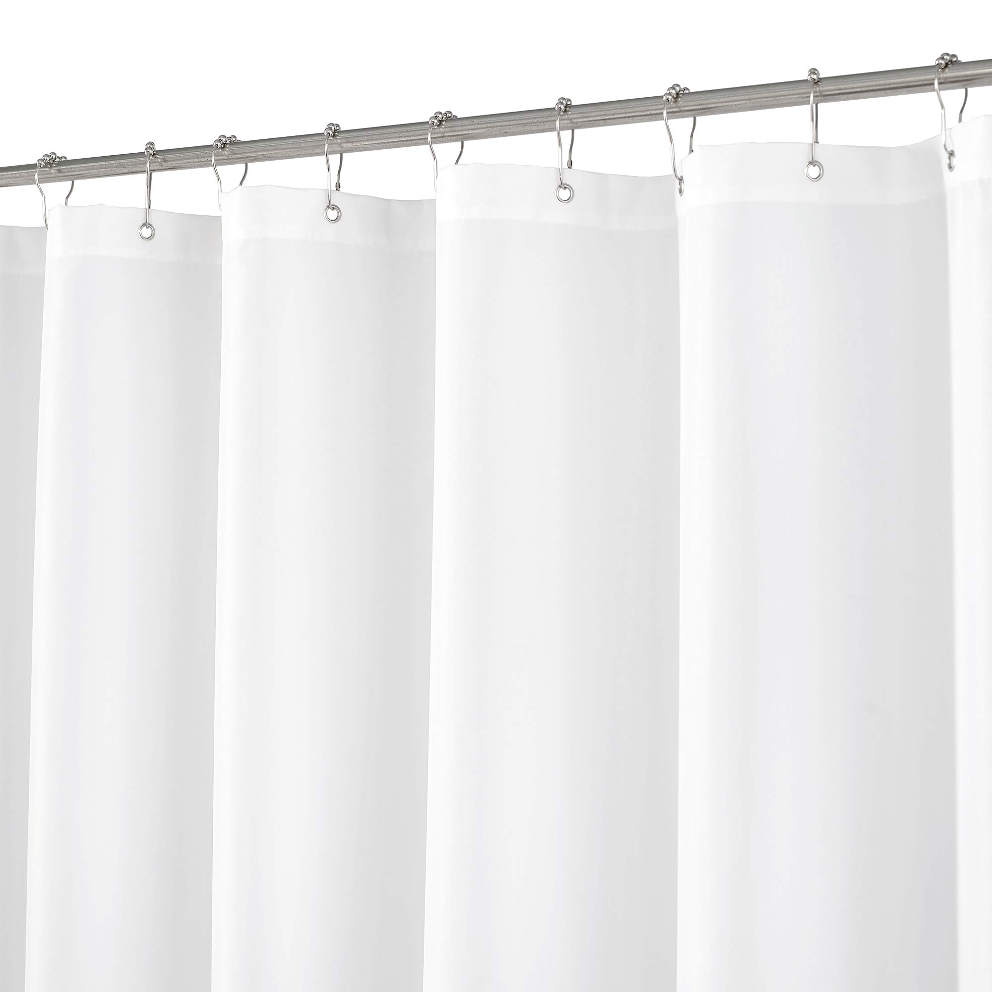 N&Y HOME Extra Long Shower Curtain or Liner 72" W x 108" H - Hotel Quality, Wash