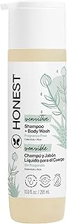 The Honest Company Shampoo & Body Wash, Tear-Free, Fragrance-Free, 10 fl oz | 2-In-1 Shampoo & Body Wash, 10 Fl Oz. Tear-Free, Hypoallergenic, Naturally Derived. Gentle For Baby's Sensitive Skin.