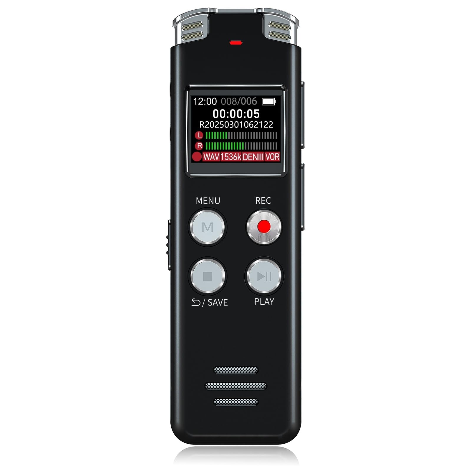 64GB Digital Voice Recorder with Playback: Voice Activated Recorders for Lecture