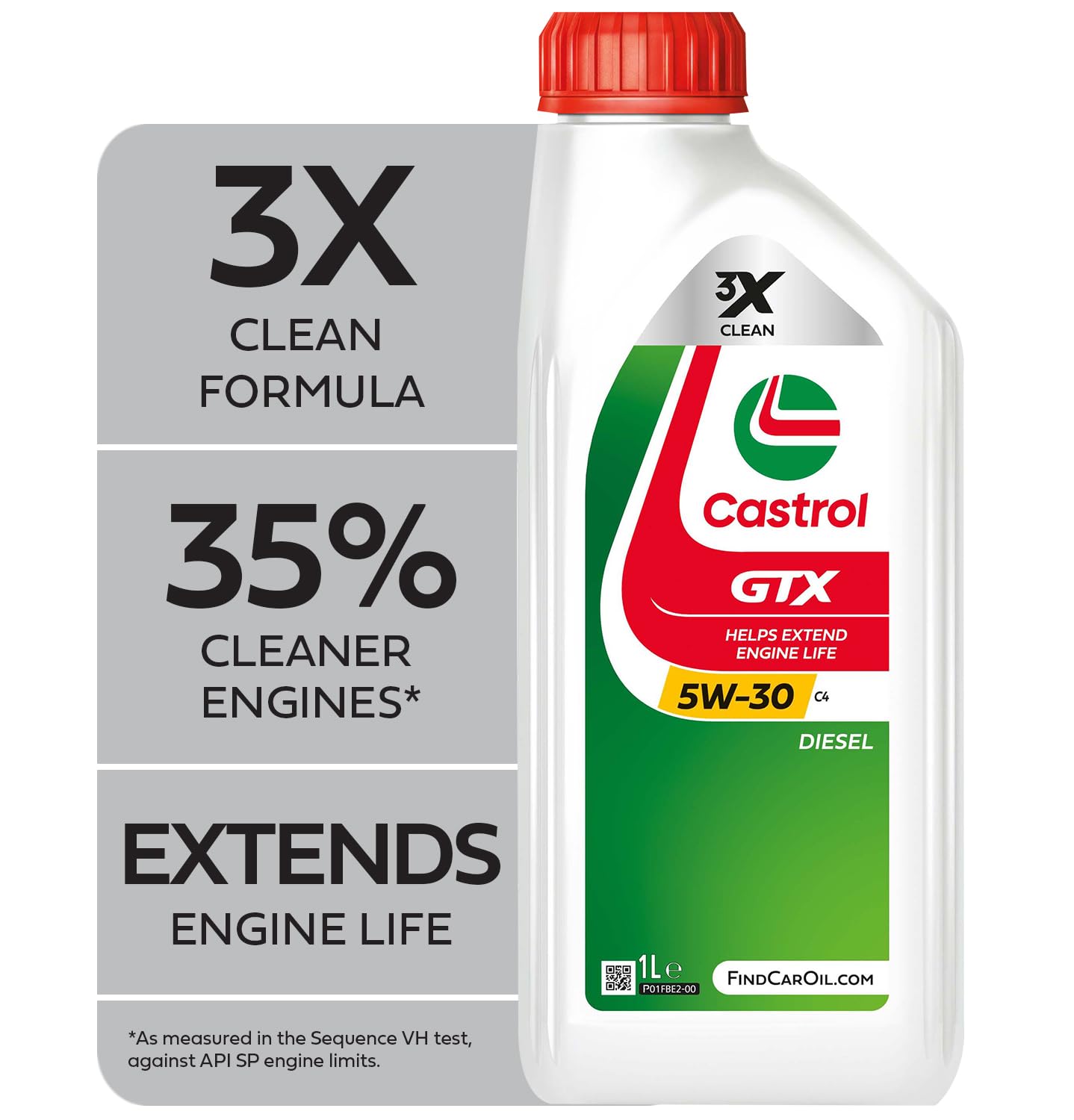 Castrol GTX 5W-30 C4 Full Synthetic Engine Oil, 1L