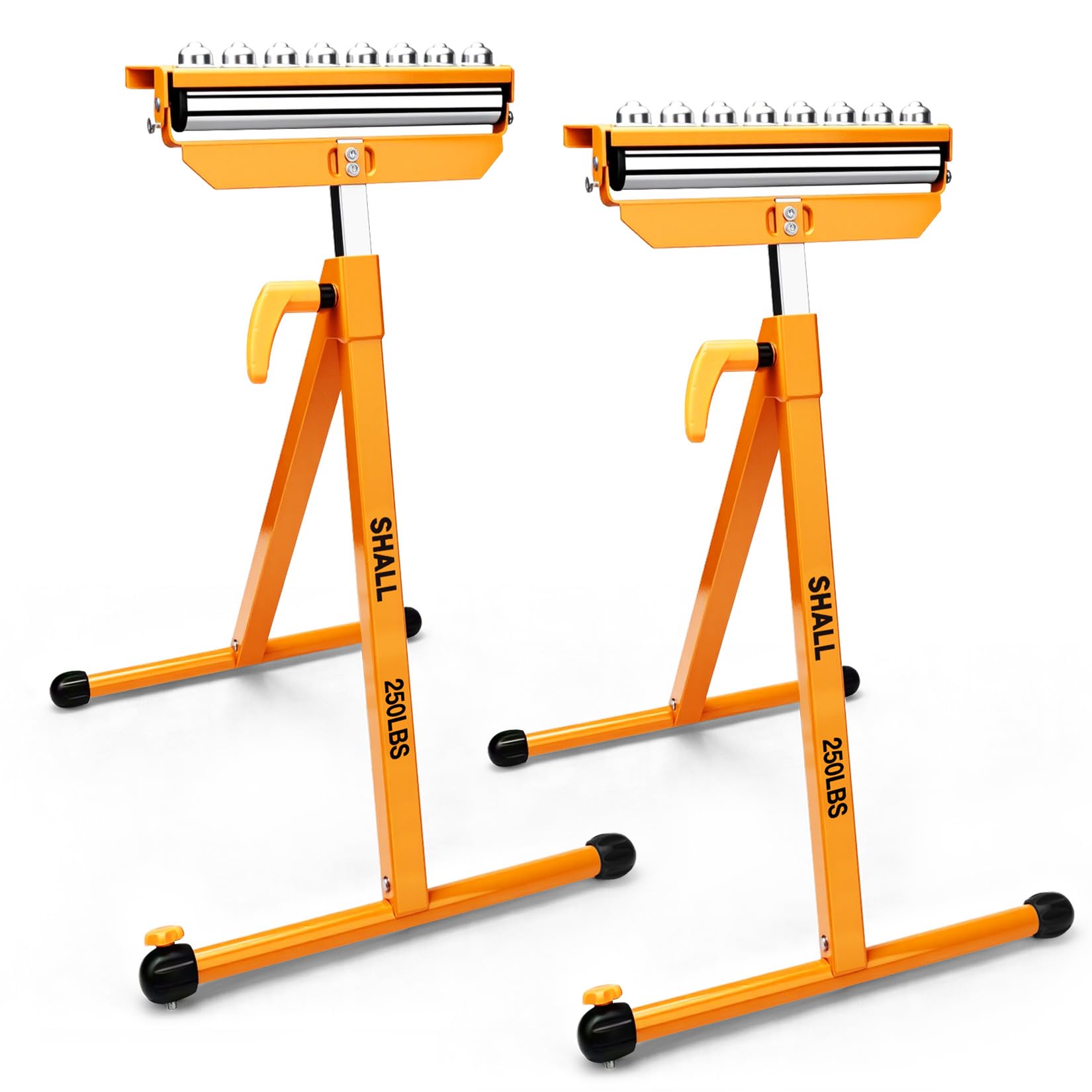 SHALL Heavy-Duty Roller Stand with 3-in-1 Adjustable Head, 500 LBS Capacity | 2-