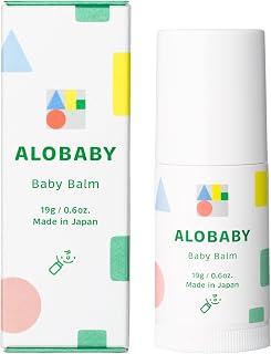 Alobaby Baby Balm, 0.7 oz (19 g), Additive-free, Organic Baby Moisturizing Face Lip Cheek Stick