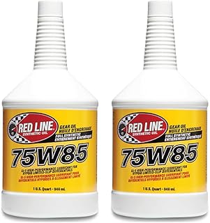 Red Line 50104 75W85 Performance Lightweight Synthetic Gear Oil Fluid (2 Quarts)