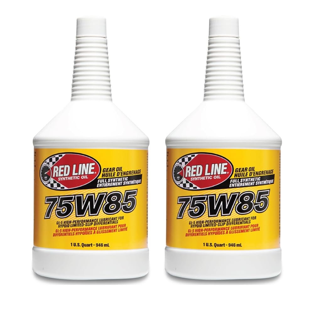 Red Line 50104 75W85 Performance Lightweight Synthetic Gear Oil Fluid (2 Quarts)