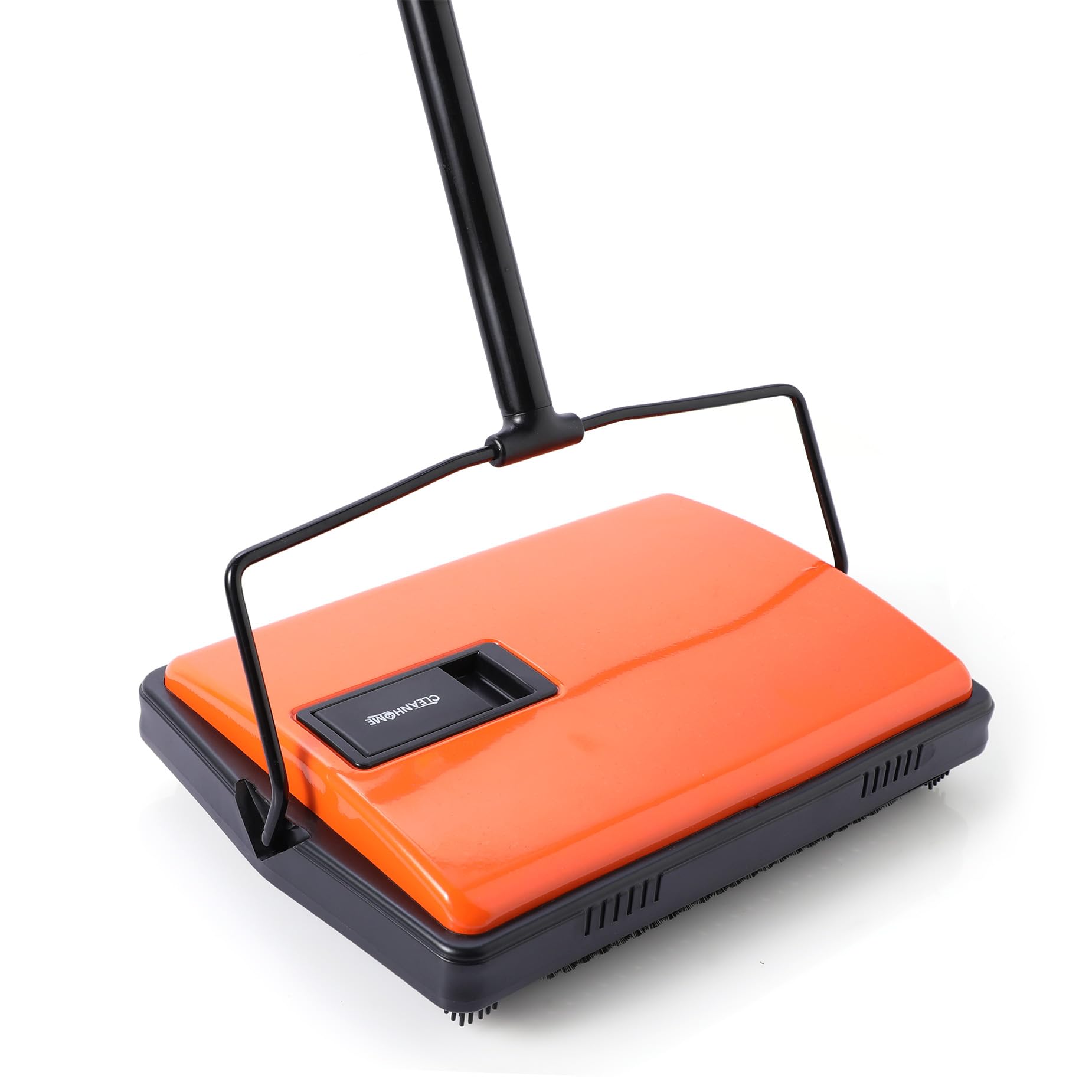 CLEANHOME Manual Carpet Sweeper For Pet Hair and Dust Remove | Rotating Brush Fl