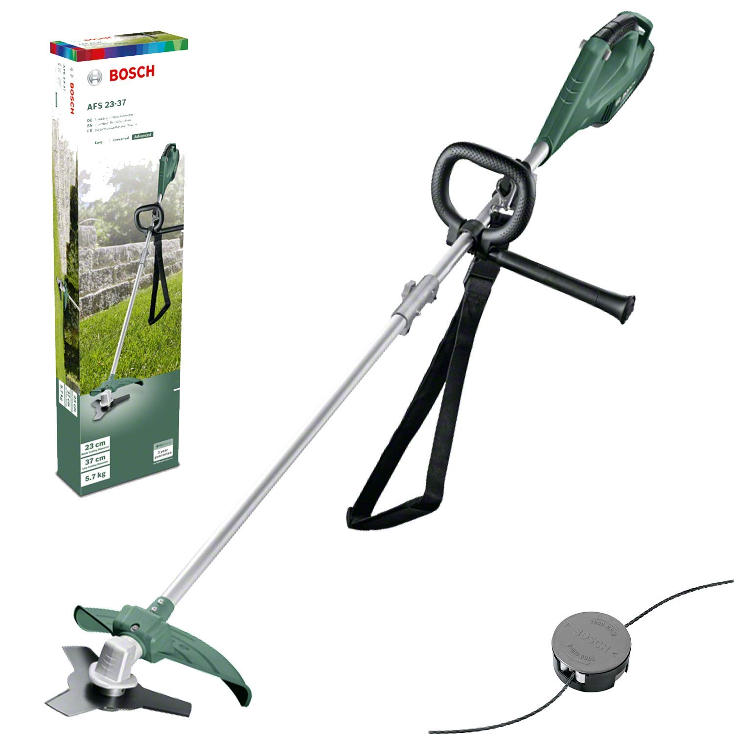 Bosch Corded Brush Cutter AFS 23-37 | 950 W, cutting diameter blade: 23 cm, cutt