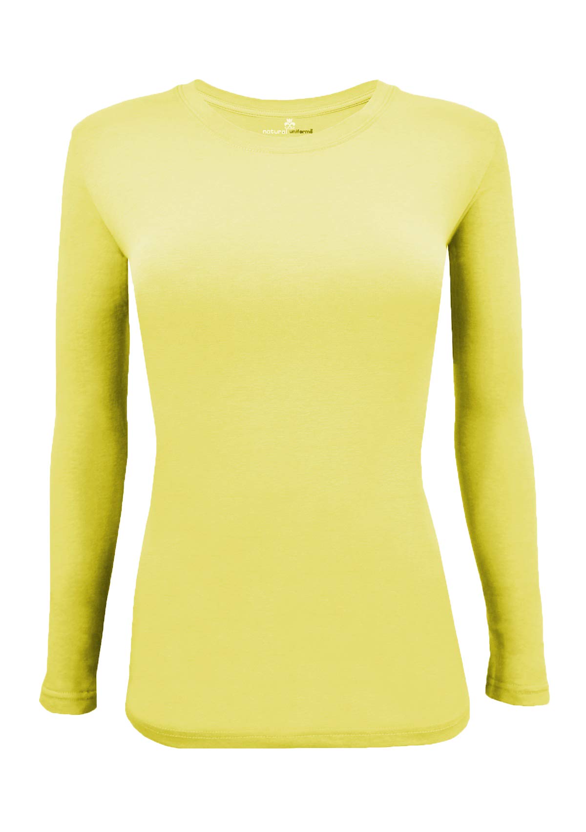 Natural Uniforms Women's Under Scrub Tee Crew Neck Long Sleeve T-Shirt