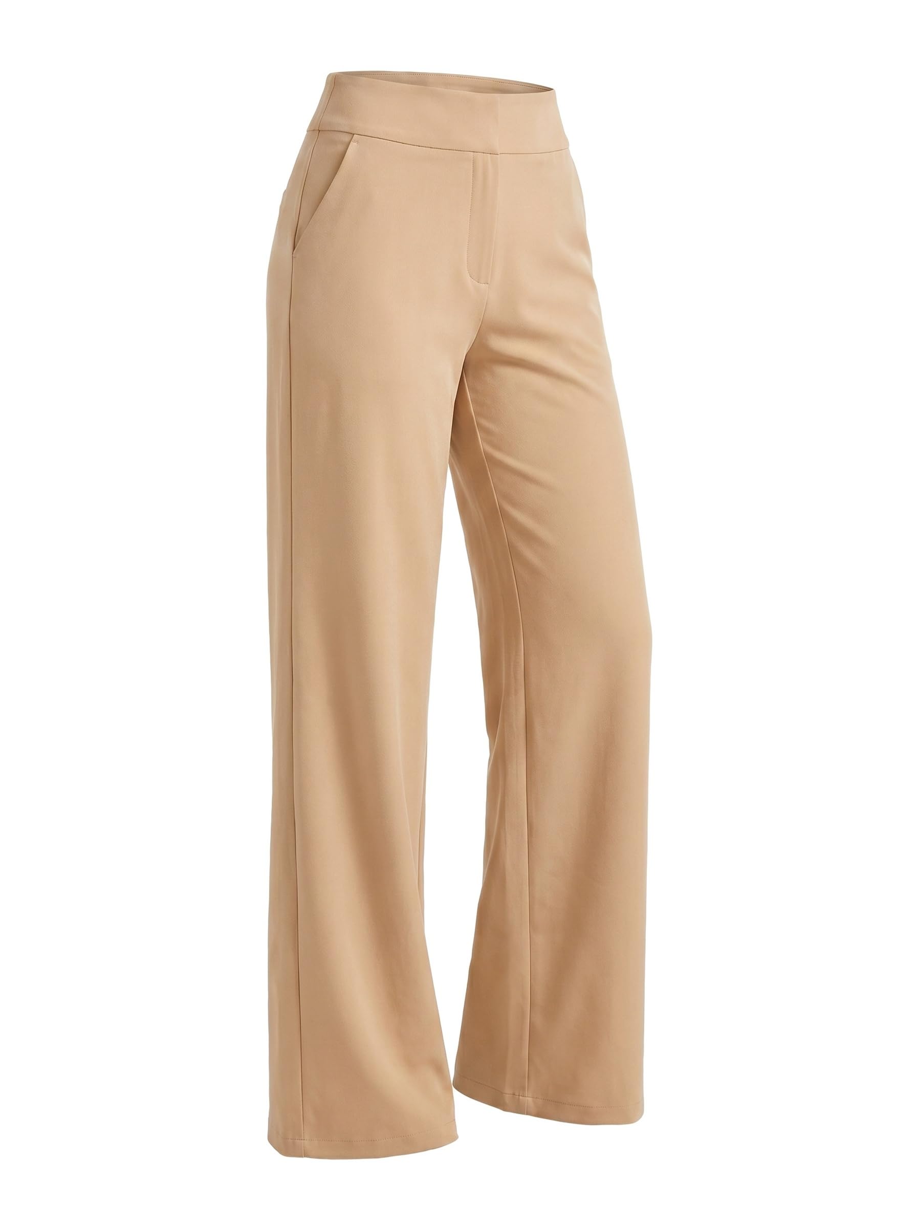 Women's Palazzo Pants Casual Flowy Mid Waist Palazzo Pants with Pockets Comforta