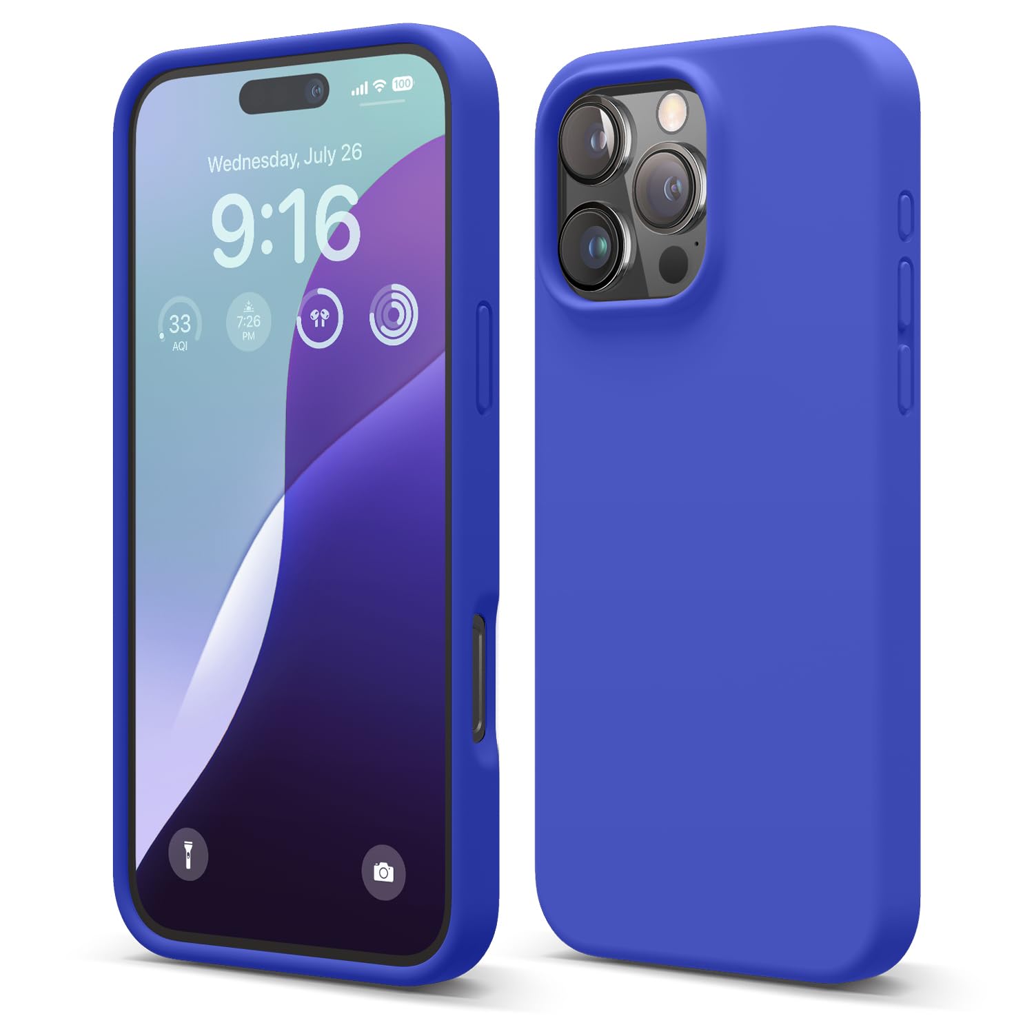 elago Premium Liquid Silicone Case for iPhone 16 Pro Max Cobalt Blue