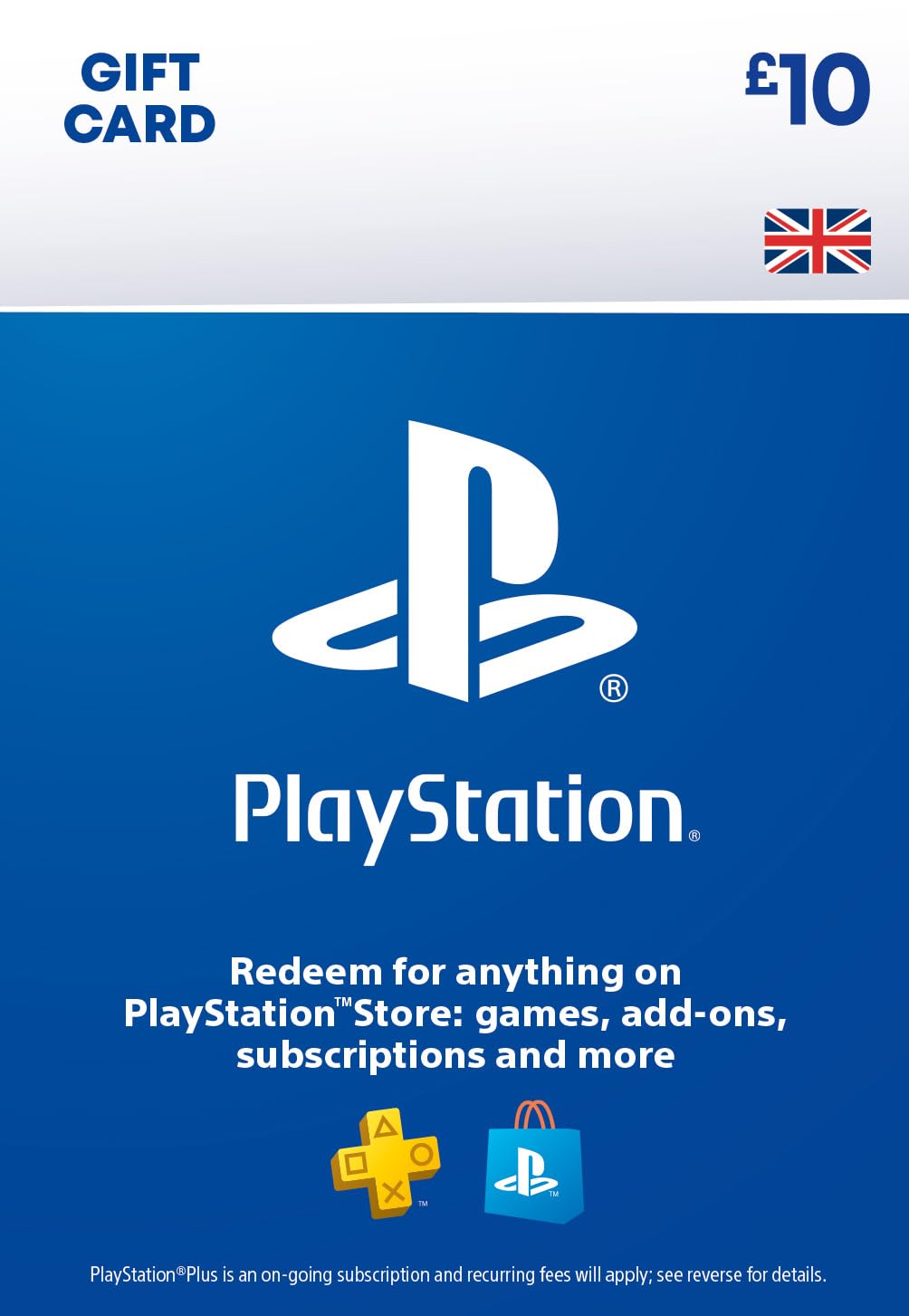 PlayStation Store Gift Card 10 GBP | PSN UK Account | PS5/PS4 Download Code