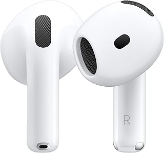 Apple AirPods 4 Wireless Earbuds | Bluetooth Headphones, Personalized Spatial Audio, Sweat & Water Resistant, USB-C Charging Case, H2 Chip