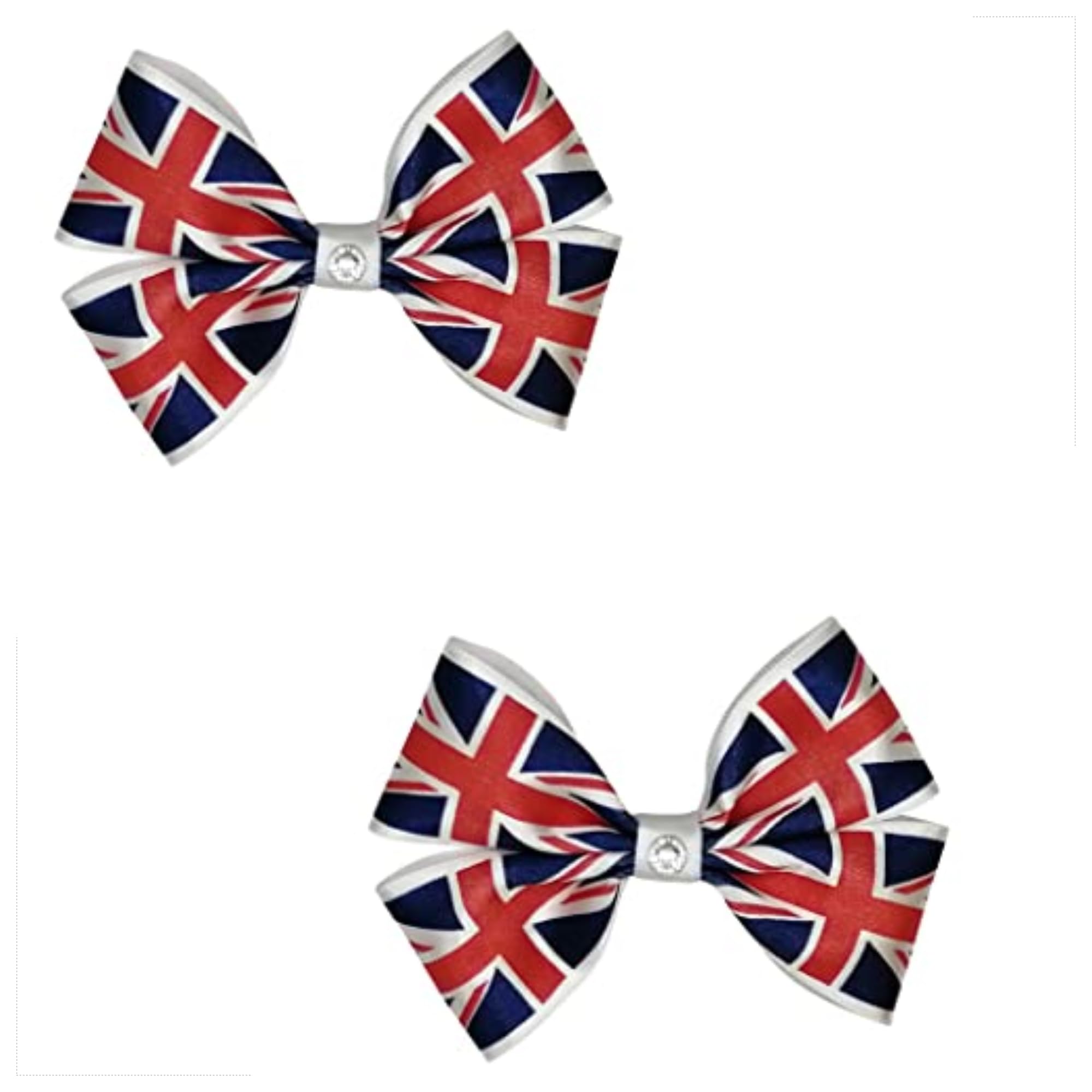 Pack Of 2 Union Jack Inspired Hair Clip Handmade
