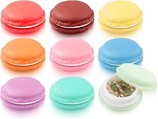 Set of 9 Mini Storage Boxes, Pretty Small Jewellery Box, Portable Makeup Bag, Business Box for Girls, for Storing Beads, Sweets, Earrings, Rings (Colourful)