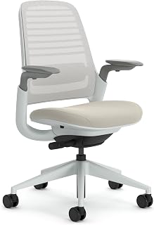 Steelcase Ergonomic Office Chair: Series 1, Lumbar Support, Beige