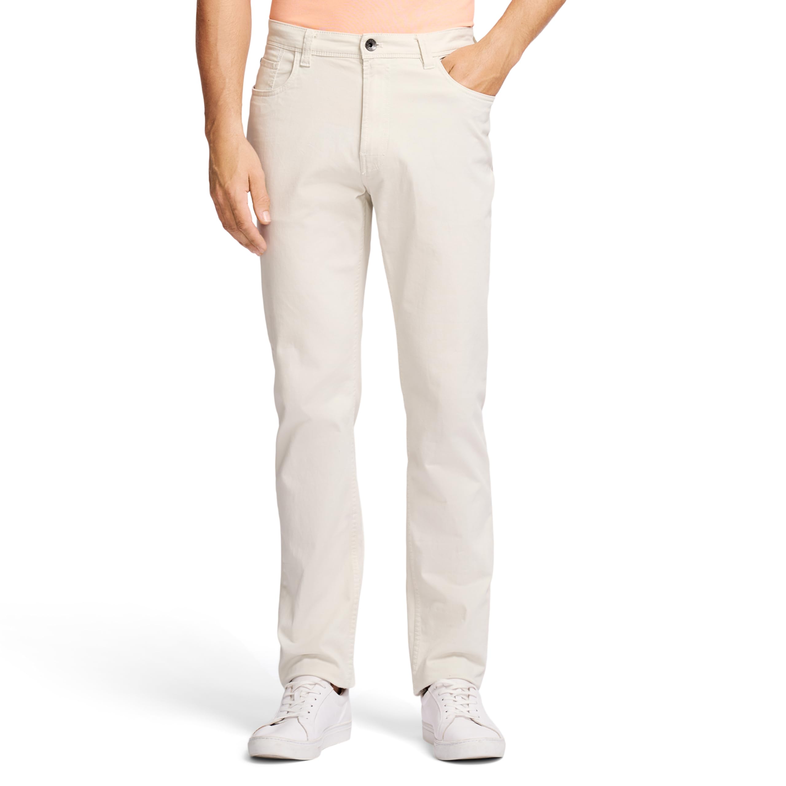 IZOD Men's Saltwater Stretch Twill 5 Pocket Straight Fit Chino Pant