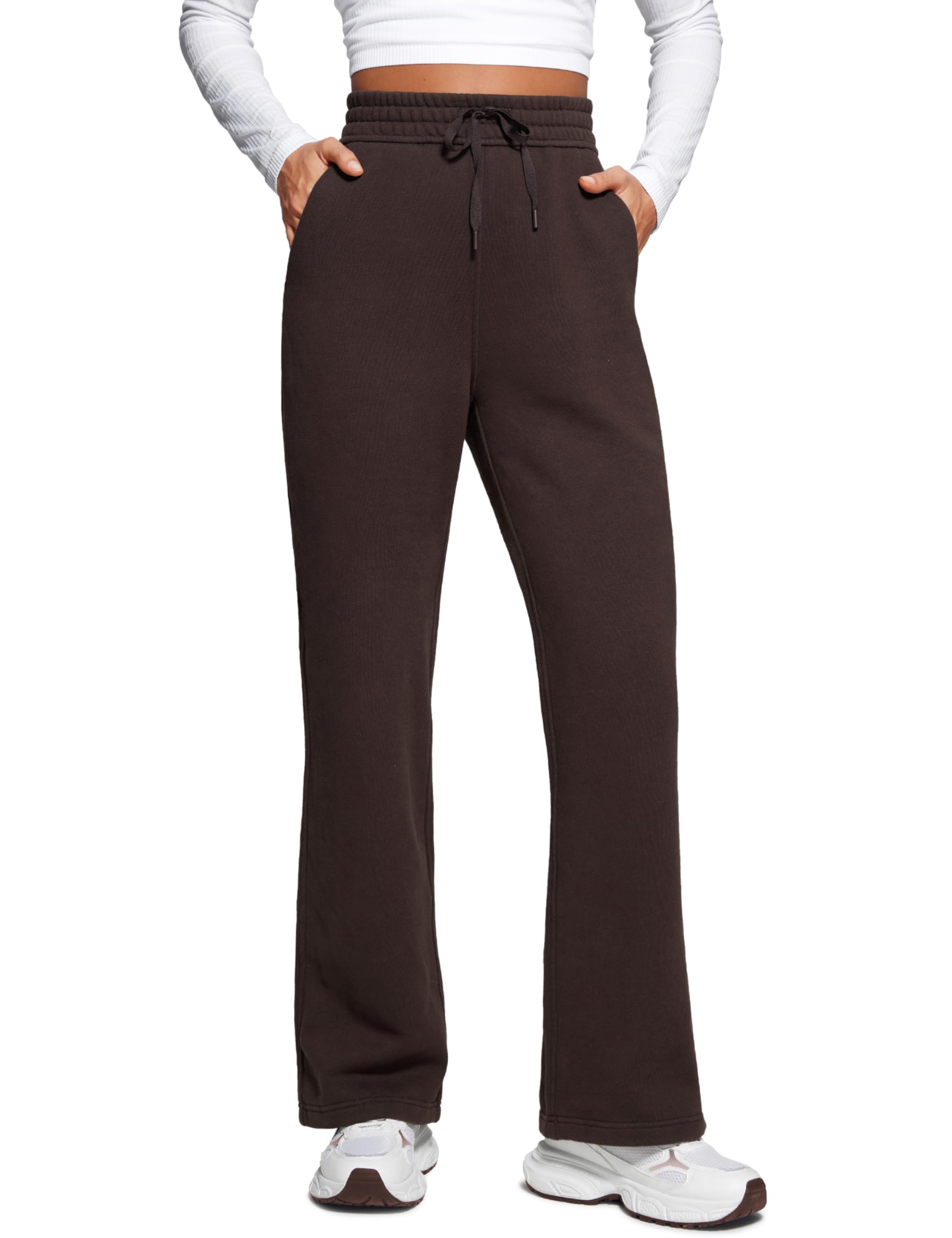 CRZ YOGA Fleece Lined Sweatpants 28"/30"/32" | Straight Leg, Midweight, Casual, 