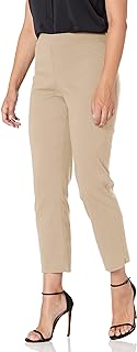 Briggs New York Womens Super Stretch Millennium Slimming Pull-on Ankle Pant