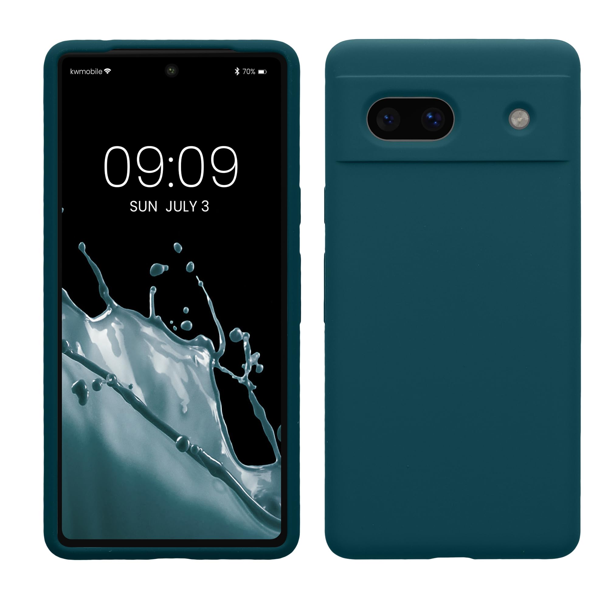 kwmobile Case Compatible with Google Pixel 7a Case - TPU and Silicone Anti-Shock